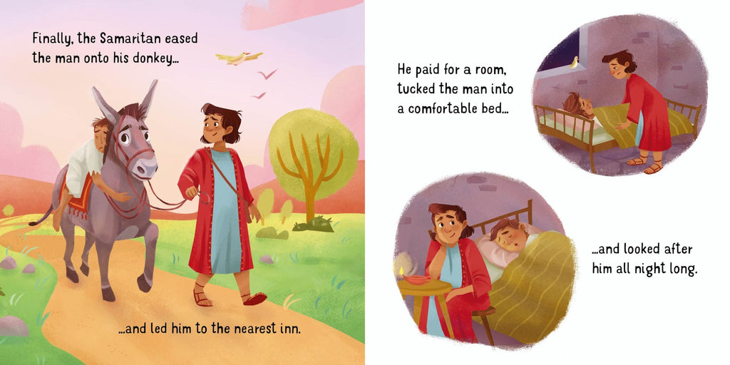 Usborne – The Good Samaritan – Carte pentru copii 18+ luni – carte pentru copii Usborne, detalii conținut