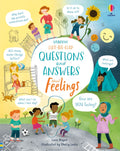 Usborne – Lift-the-Flap Questions and Answers About Feelings – Carte cu clapete pentru copii 6+ ani – carte pentru copii Usborne, copertă