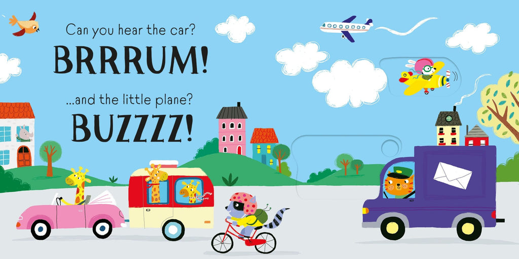 Usborne – Slider Sound Books: Vroom! – Carte cu sunete pentru copii 6+ luni – carte pentru copii Usborne, preview pagini