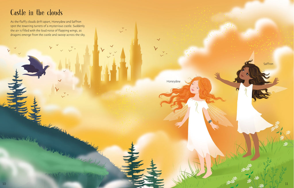 Usborne – Sticker Dolly Dressing Magical Kingdom – Carte cu stickere pentru copii 5+ ani – carte pentru copii Usborne, preview pagini