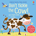 Usborne – Don't Tickle the Cow! – Carte cu sunete pentru copii 6+ luni – carte pentru copii Usborne, copertă