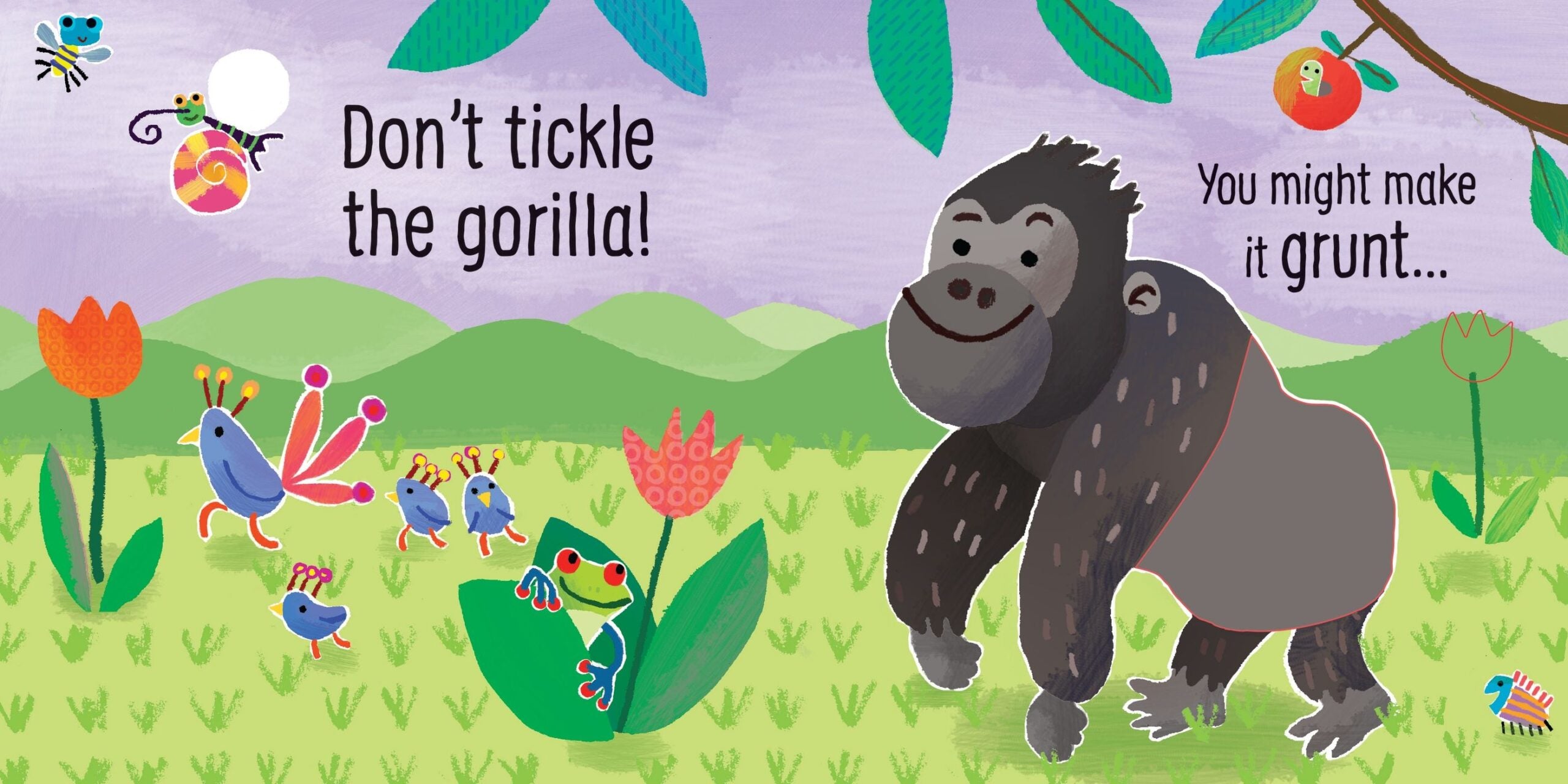 Usborne – Don't Tickle the Tiger! – Carte cu sunete pentru copii 6+ luni – carte pentru copii Usborne, preview pagini