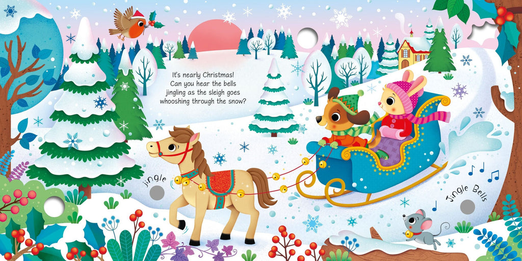 Usborne – Jingle Bells Sound Book – Carte cu sunete pentru copii 12+ luni – carte pentru copii Usborne, preview pagini