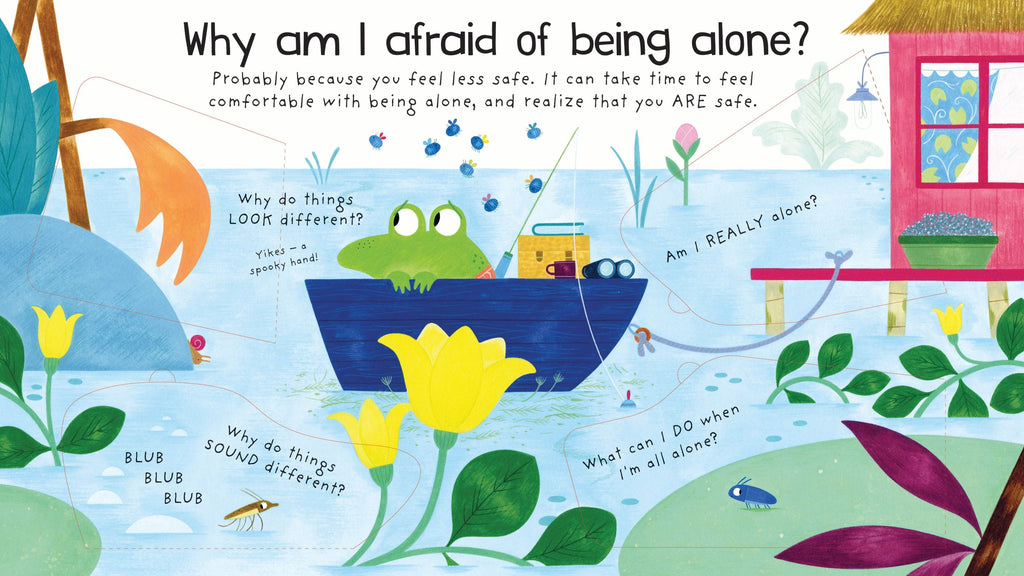 Usborne – First Questions and Answers: Why am I afraid? – Carte cu clapete pentru copii 4+ ani – carte pentru copii Usborne, detalii conținut