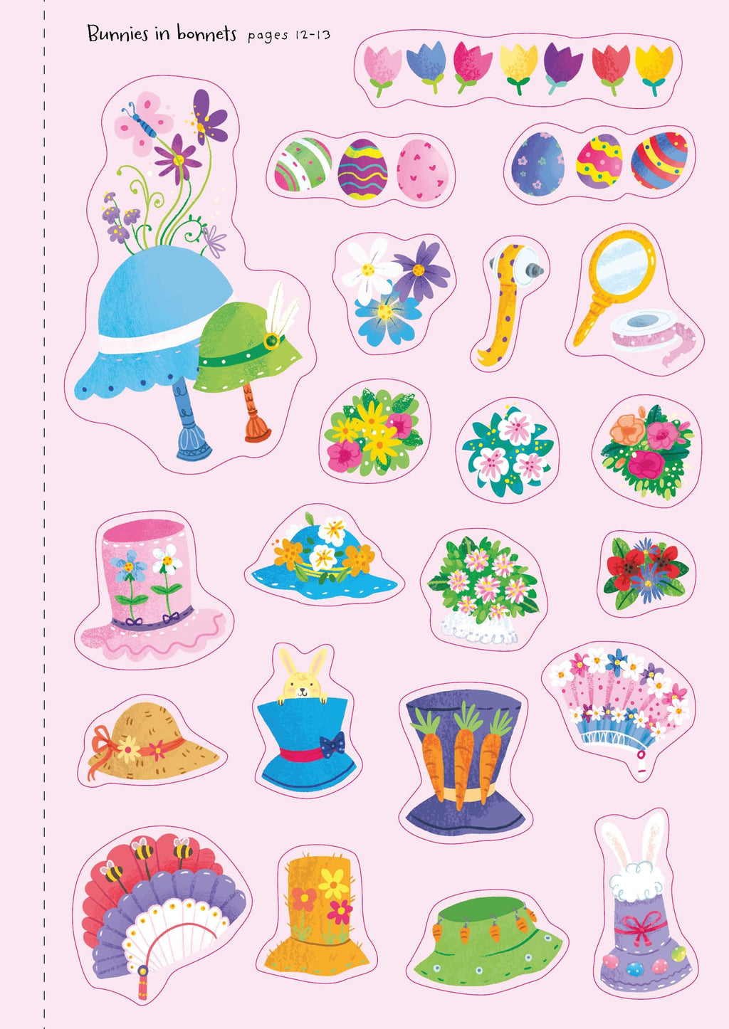 Usborne – Little First Stickers Bunnies – Carte cu stickere pentru copii 3+ ani – carte pentru copii Usborne, pagini interior ilustrate