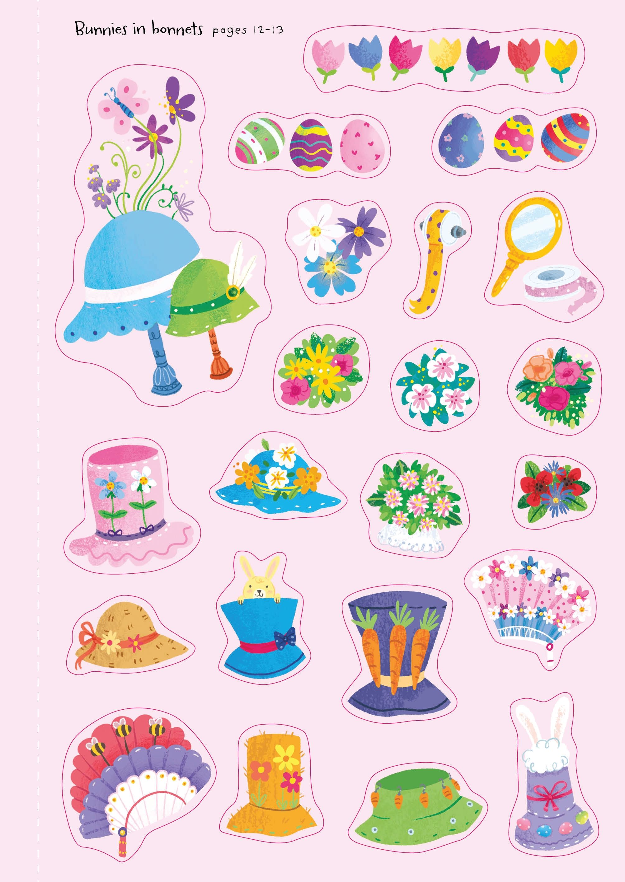 Usborne – Little First Stickers Bunnies – Carte cu stickere pentru copii 3+ ani – carte pentru copii Usborne, pagini interior ilustrate