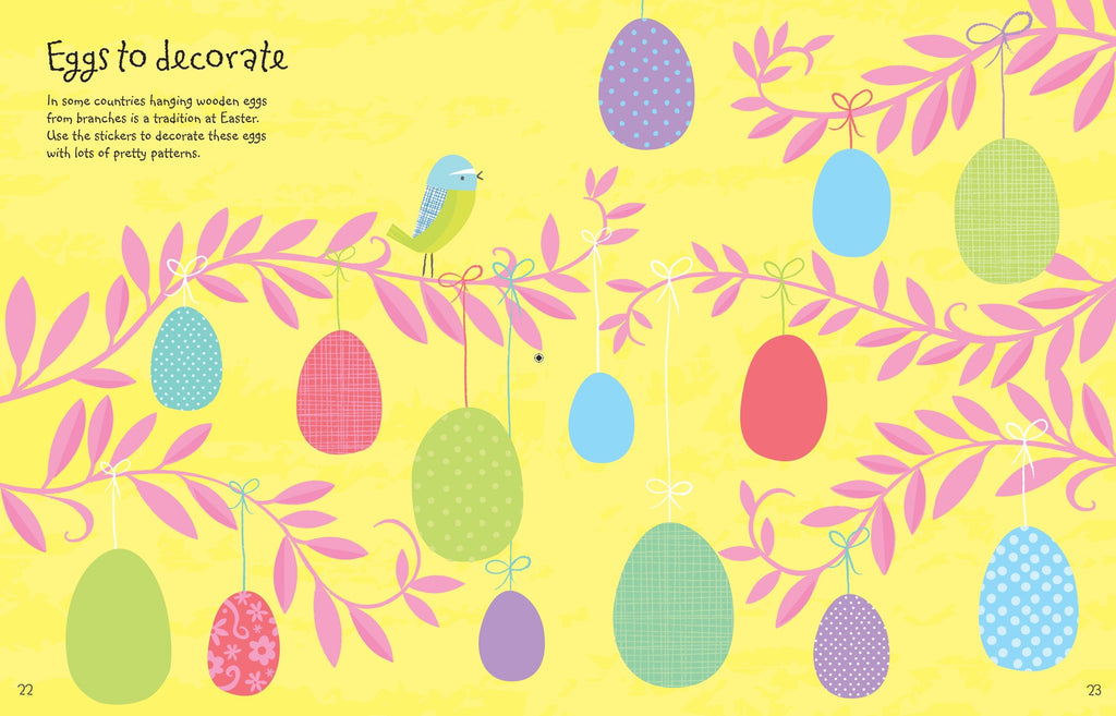 Usborne – Easter Sticker Book – Carte cu stickere pentru copii 5+ ani – carte pentru copii Usborne, preview pagini