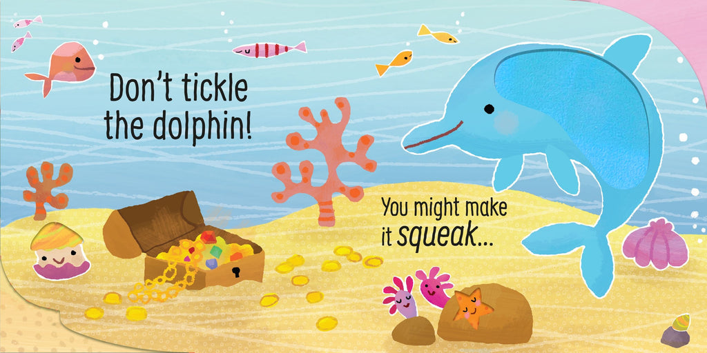 Usborne – Don't Tickle the Shark! – Carte cu sunete pentru copii 6+ luni – carte pentru copii Usborne, preview pagini