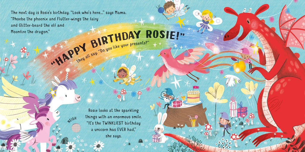 Usborne – Lights and Sounds Unicorns – Carte pentru copii 6+ luni – carte pentru copii Usborne, detalii conținut cu sunete