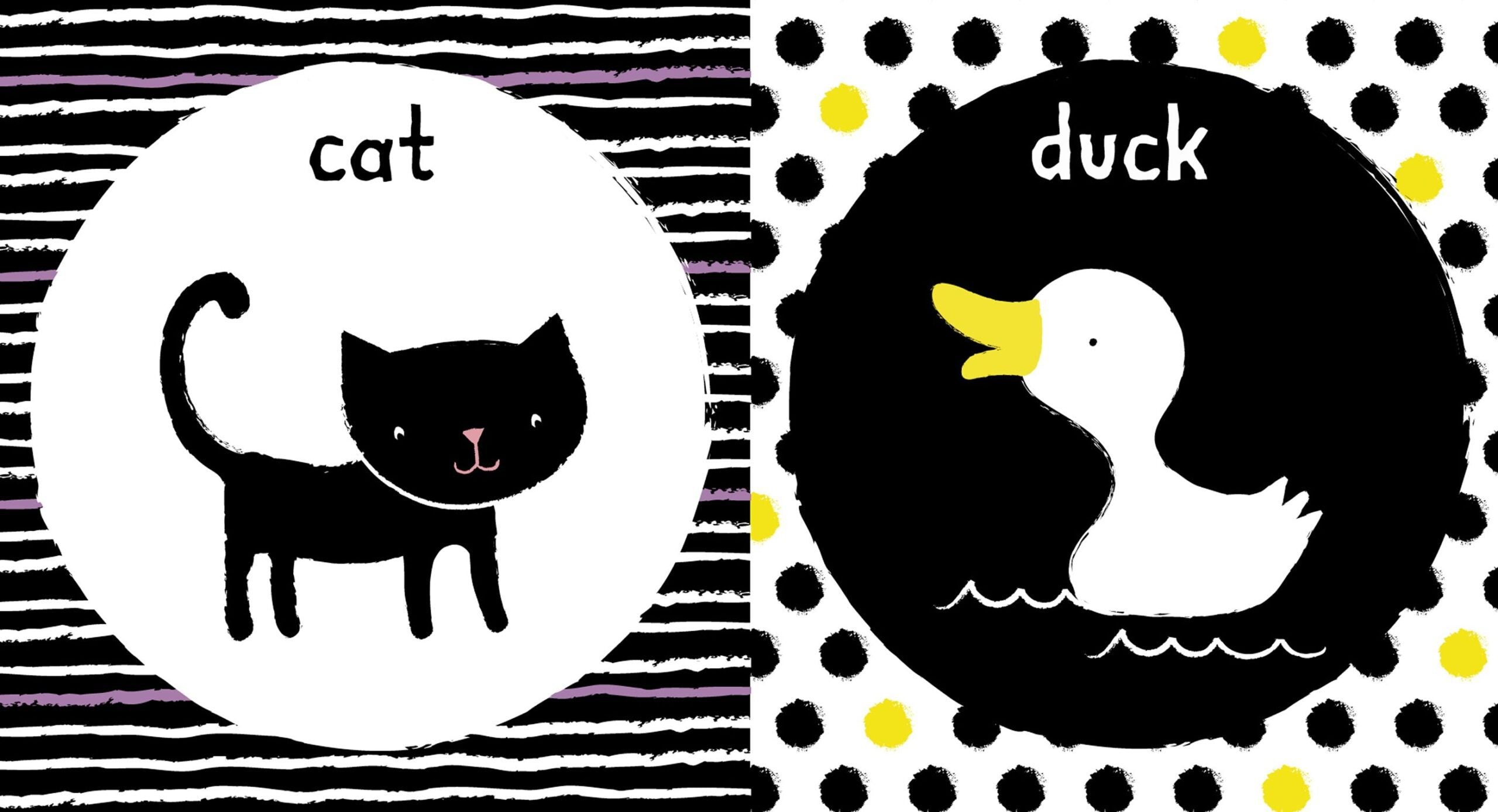 Usborne – Baby's Very First Black and White Little Library – Carte pentru copii 0+ luni – carte pentru copii Usborne, pagini interior ilustrate