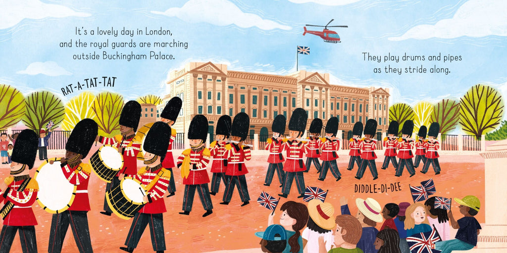 Usborne – London Sounds – Carte cu sunete pentru copii 6+ luni – carte pentru copii Usborne, pagini interior ilustrate