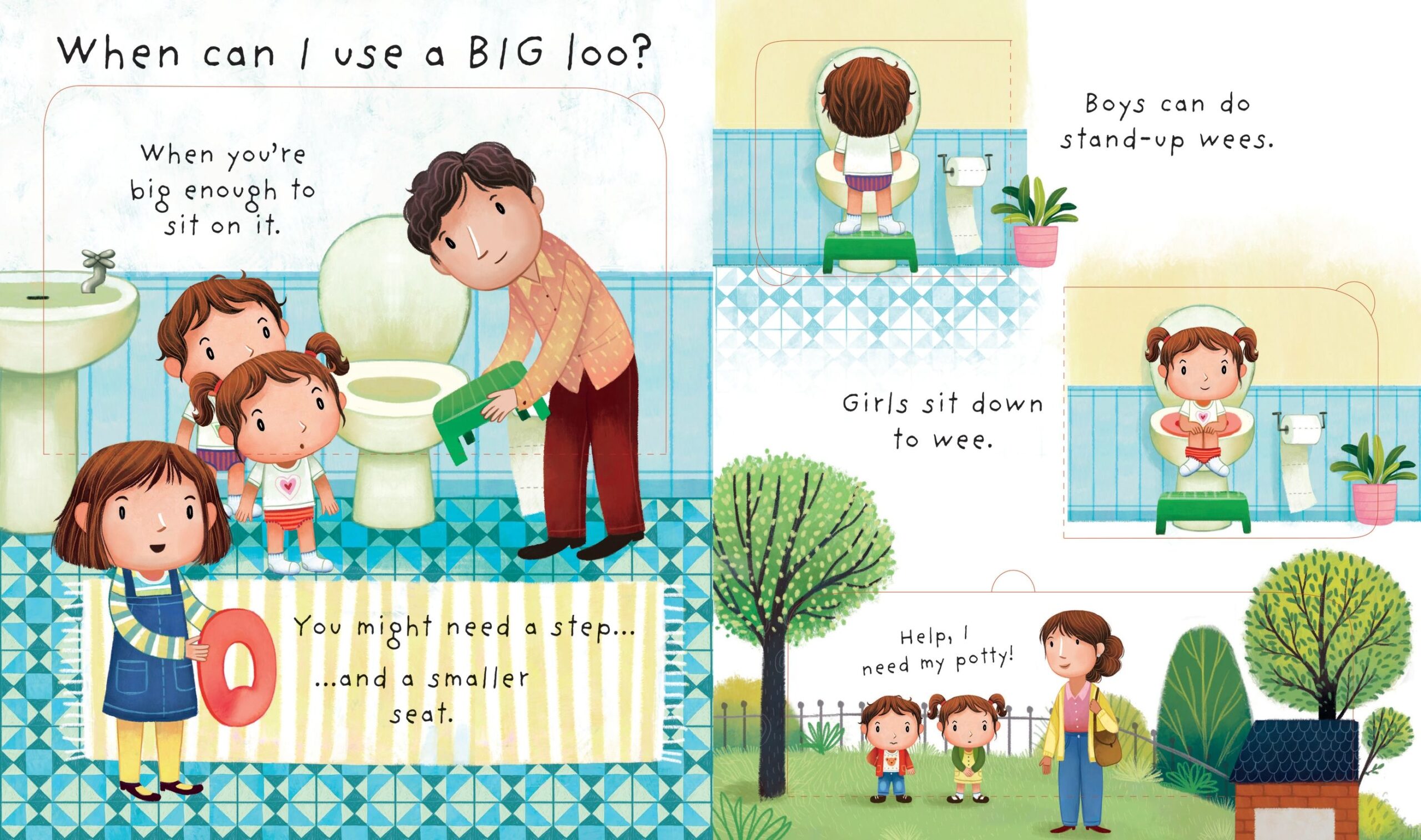 Usborne – Very First Questions and Answers Why do we need a potty? – Carte pentru copii 2+ ani – carte pentru copii Usborne, preview pagini