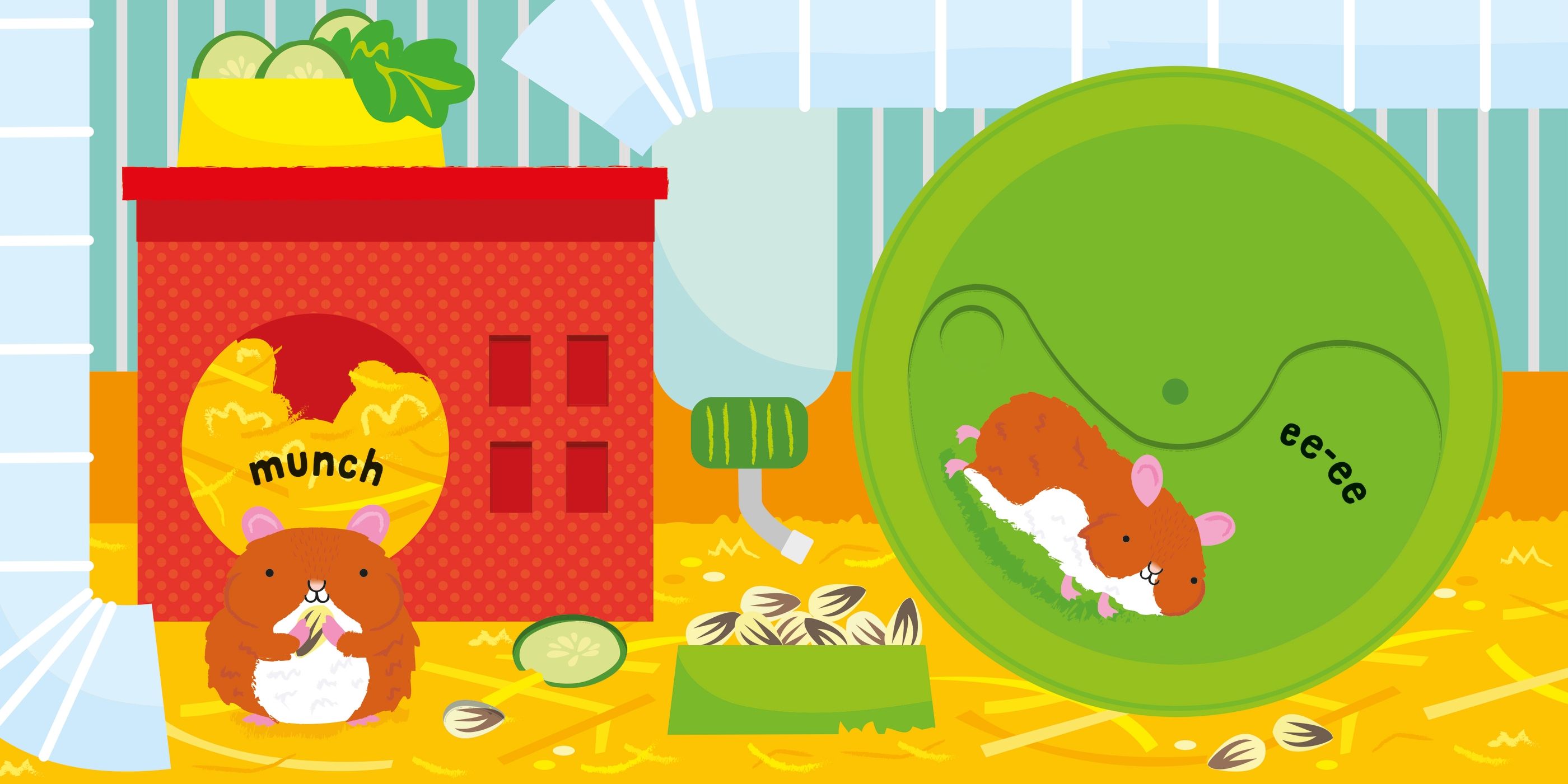Usborne – Slide and See Pets – Carte pentru copii 6+ luni – carte pentru copii Usborne, pagini interior ilustrate