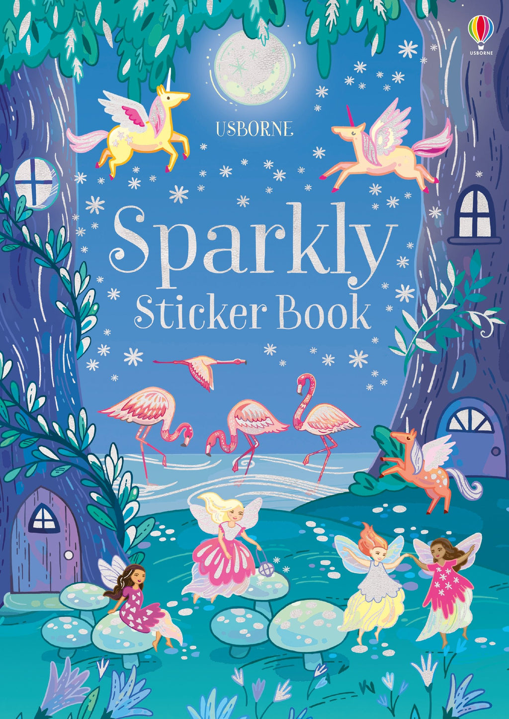 Usborne – Sparkly Sticker Book – Carte cu stickere pentru copii 4+ ani – carte pentru copii Usborne, copertă