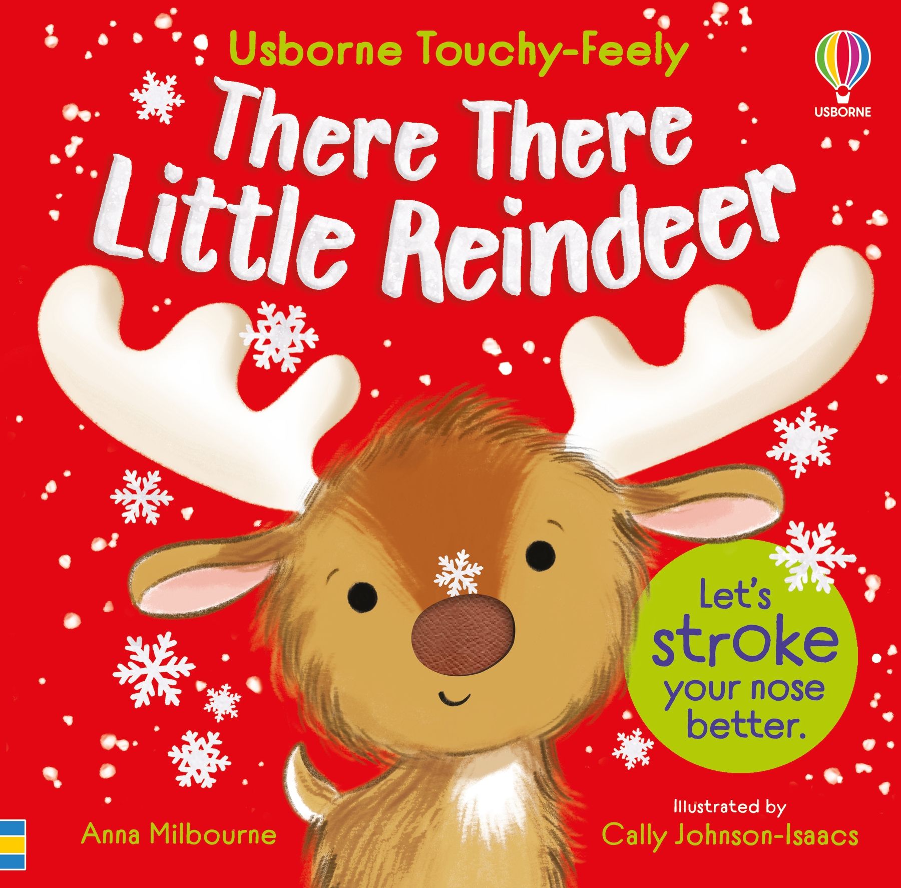 Usborne – There There Little Reindeer – Carte pentru copii 6+ luni – carte pentru copii Usborne, copertă