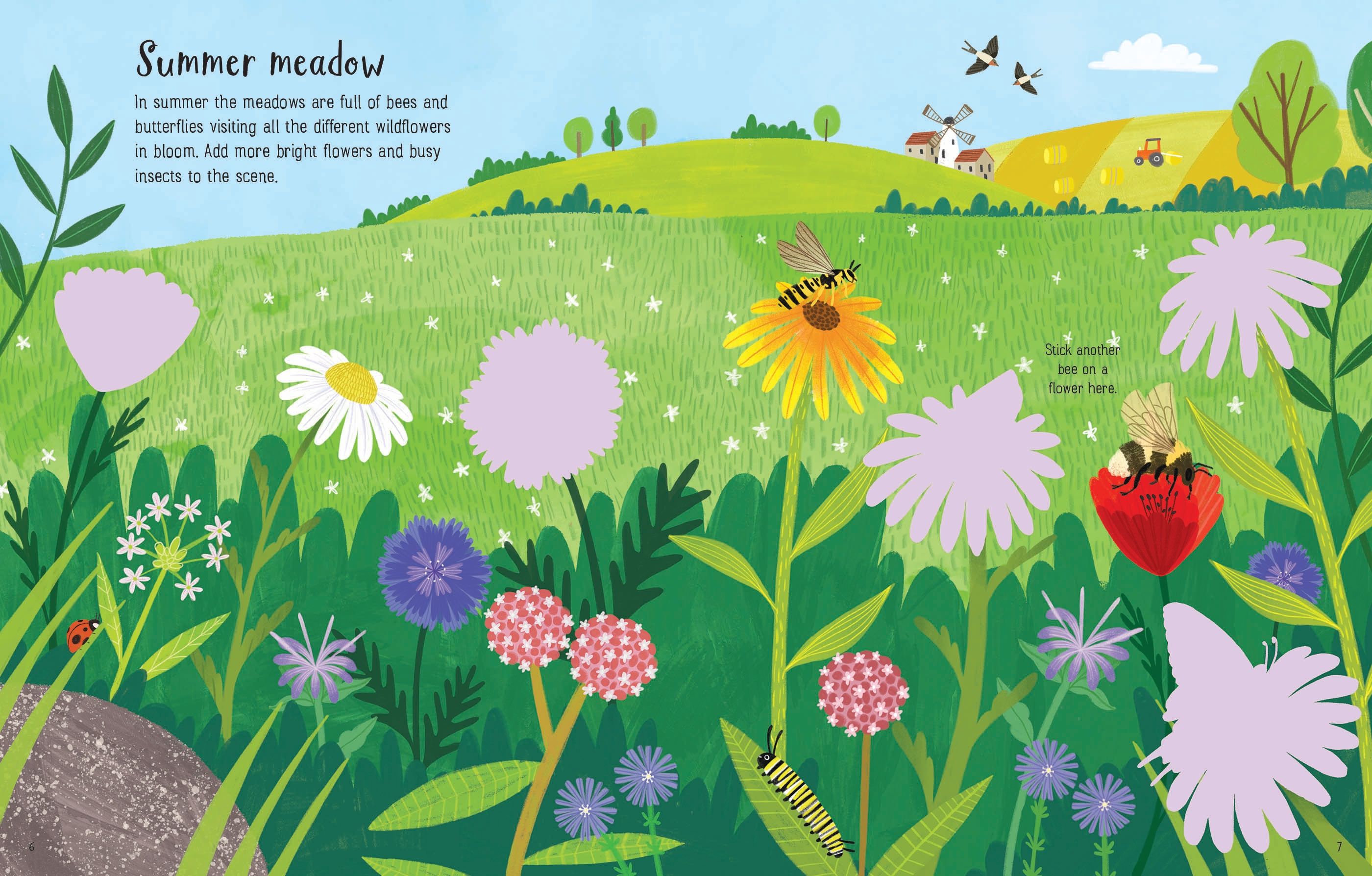 Usborne – First Sticker Book Seasons – Carte cu stickere pentru copii 3+ ani – carte pentru copii Usborne, preview pagini