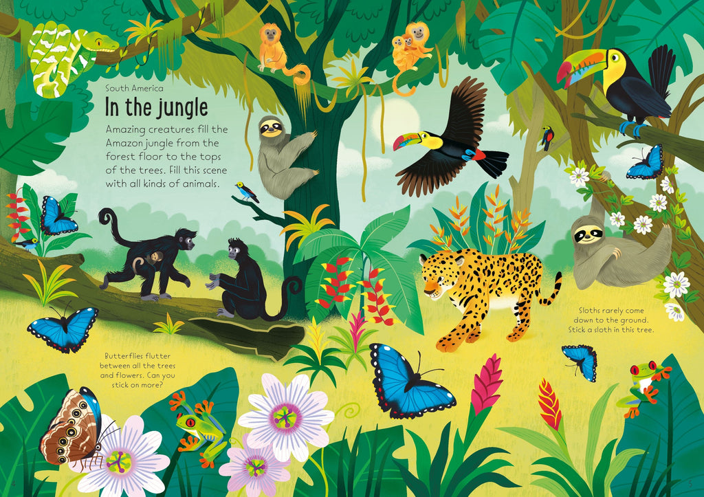 Usborne – Little First Stickers Nature – Carte cu stickere pentru copii 3+ ani – carte pentru copii Usborne, preview pagini