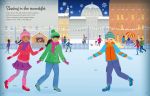 Usborne – Sticker Dolly Dressing Winter Wonderland – Carte cu stickere pentru copii 5+ ani – carte pentru copii Usborne, pagini interior ilustrate