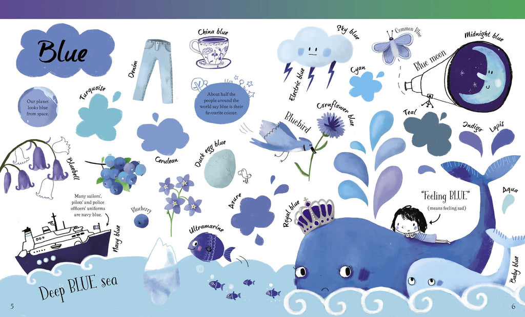 Usborne – Big Book of Colours – Carte pentru copii 12+ luni – carte pentru copii Usborne, detalii conținut