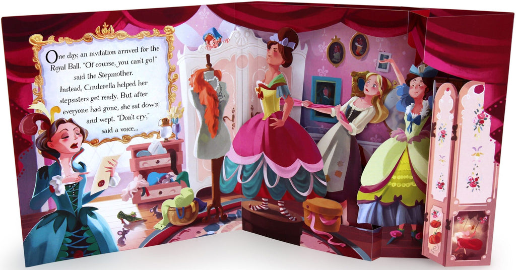 Usborne – Pop-up Cinderella – Carte pentru copii 3+ ani – carte pentru copii Usborne, detalii conținut