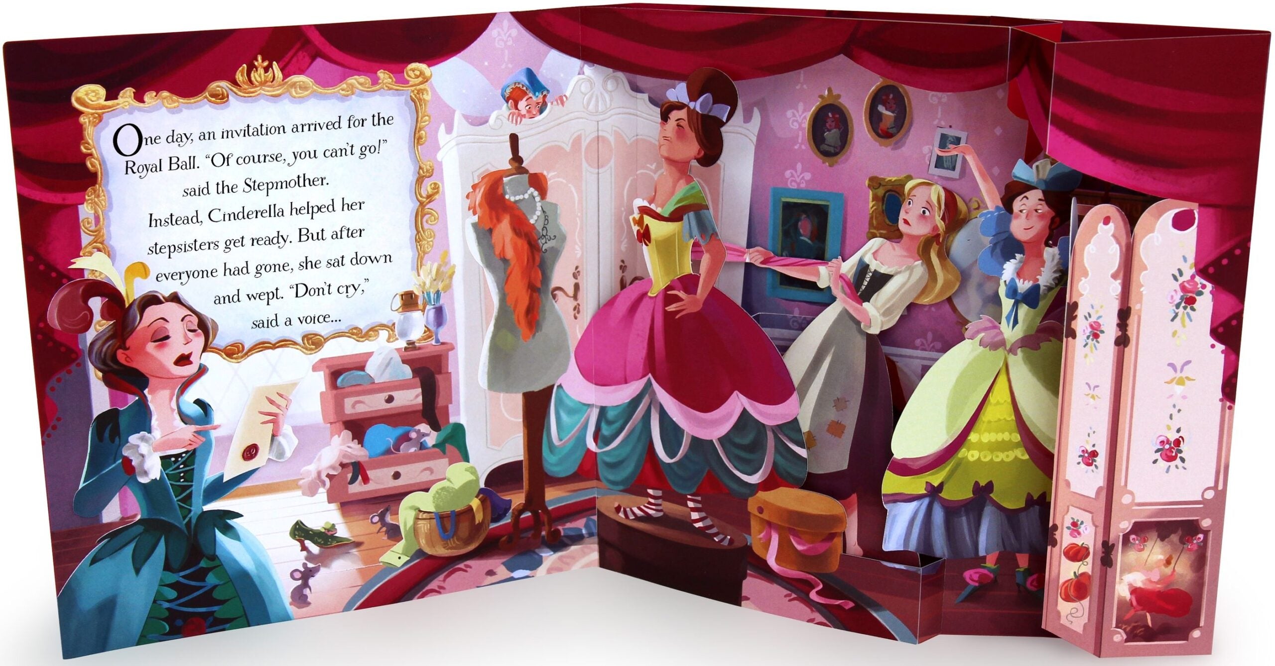 Usborne – Pop-up Cinderella – Carte pentru copii 3+ ani – carte pentru copii Usborne, detalii conținut