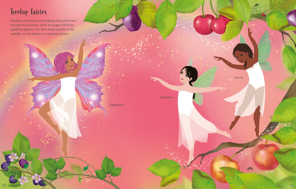 Usborne – Sticker Dolly Dressing Ballet Fairies – Carte cu stickere pentru copii 5+ ani – carte pentru copii Usborne, preview pagini