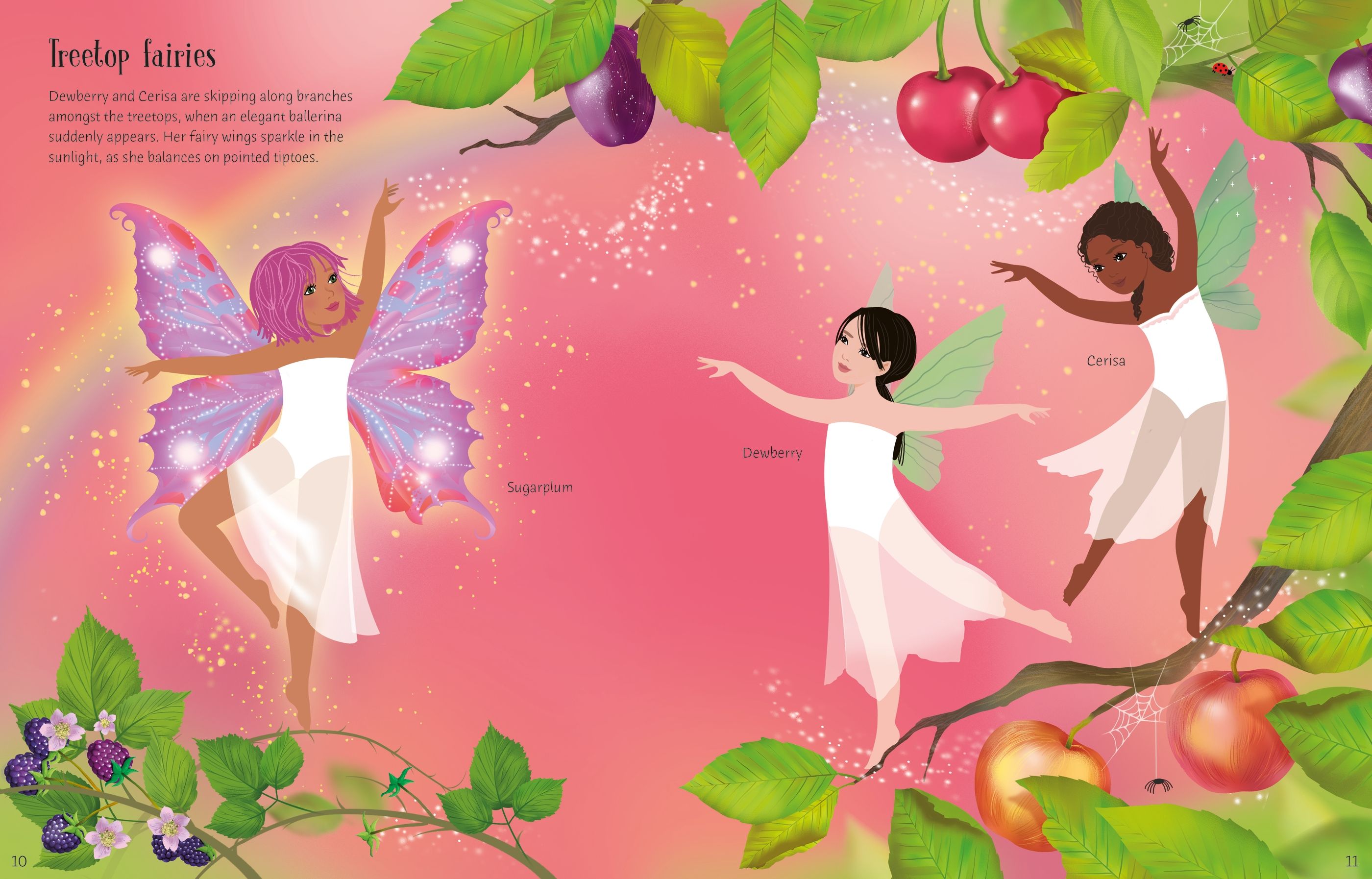 Usborne – Sticker Dolly Dressing Ballet Fairies – Carte cu stickere pentru copii 5+ ani – carte pentru copii Usborne, preview pagini