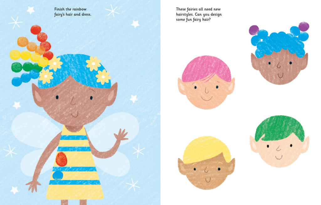 Usborne – Fingerprint Activities Unicorns and Fairies – Carte pentru copii 6+ ani – carte pentru copii Usborne, preview pagini