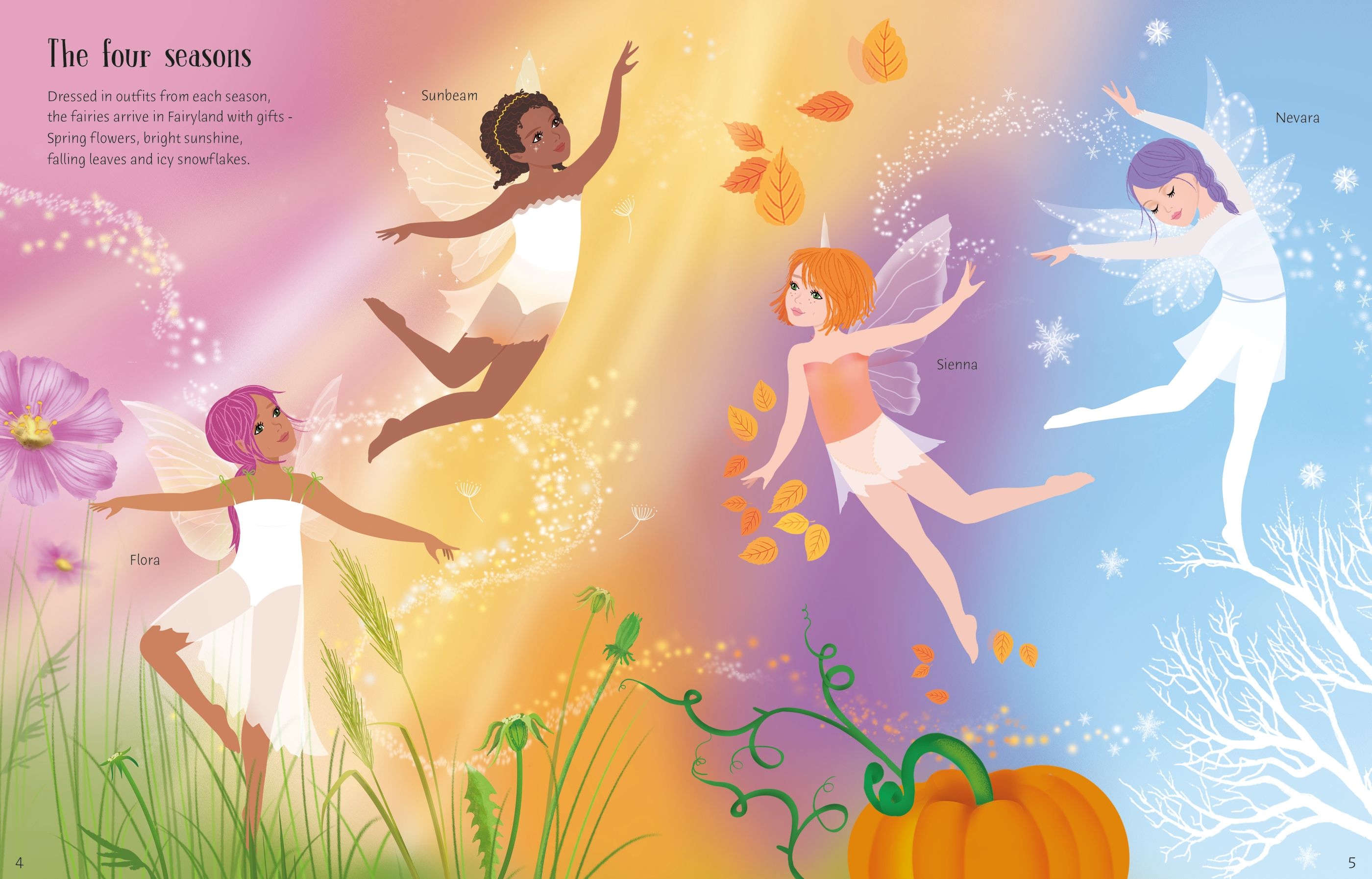 Usborne – Sticker Dolly Dressing Ballet Fairies – Carte cu stickere pentru copii 5+ ani – carte pentru copii Usborne, pagini interior ilustrate