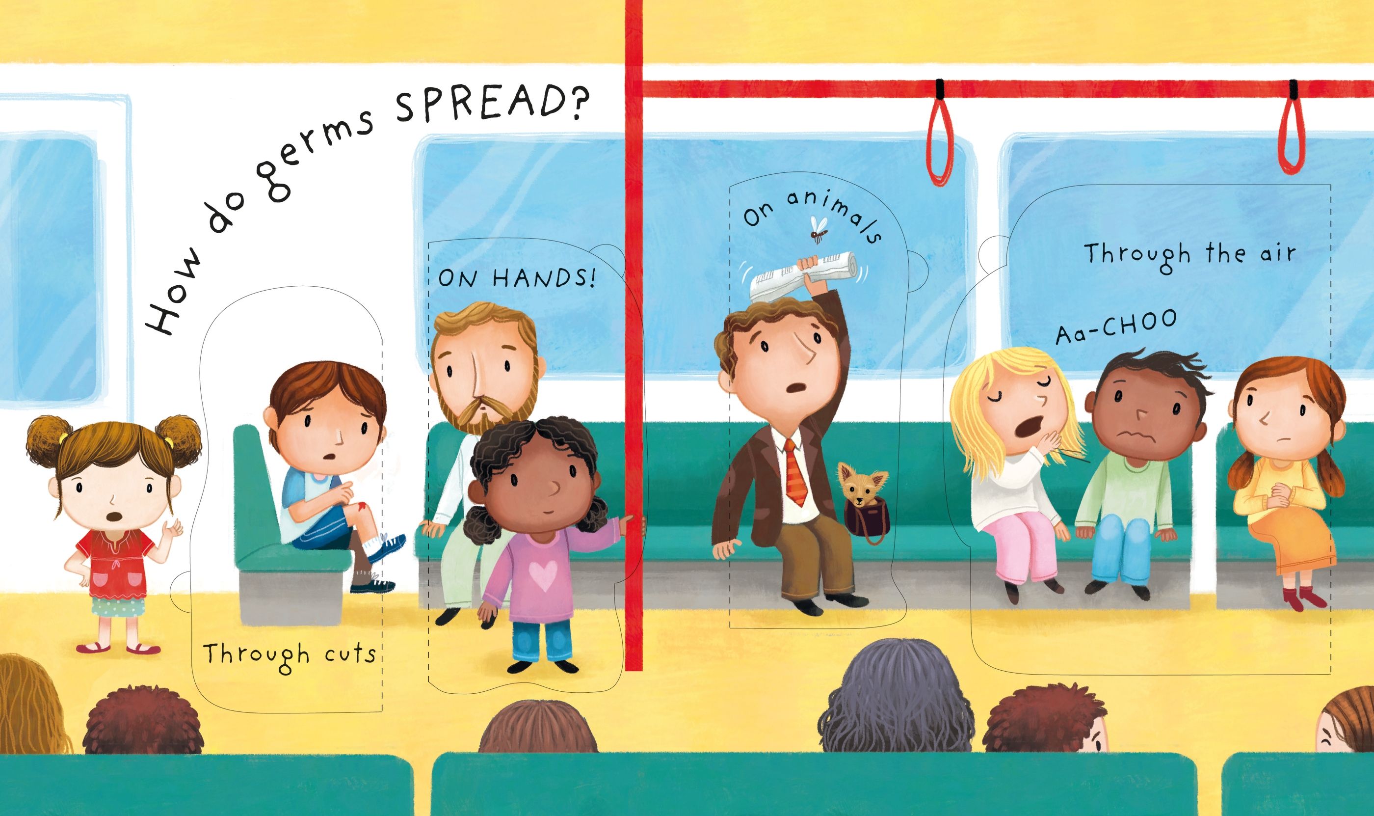 Usborne – Very First Questions and Answers What are Germs? – Carte cu clapete pentru copii 3+ ani – carte pentru copii Usborne, detalii conținut