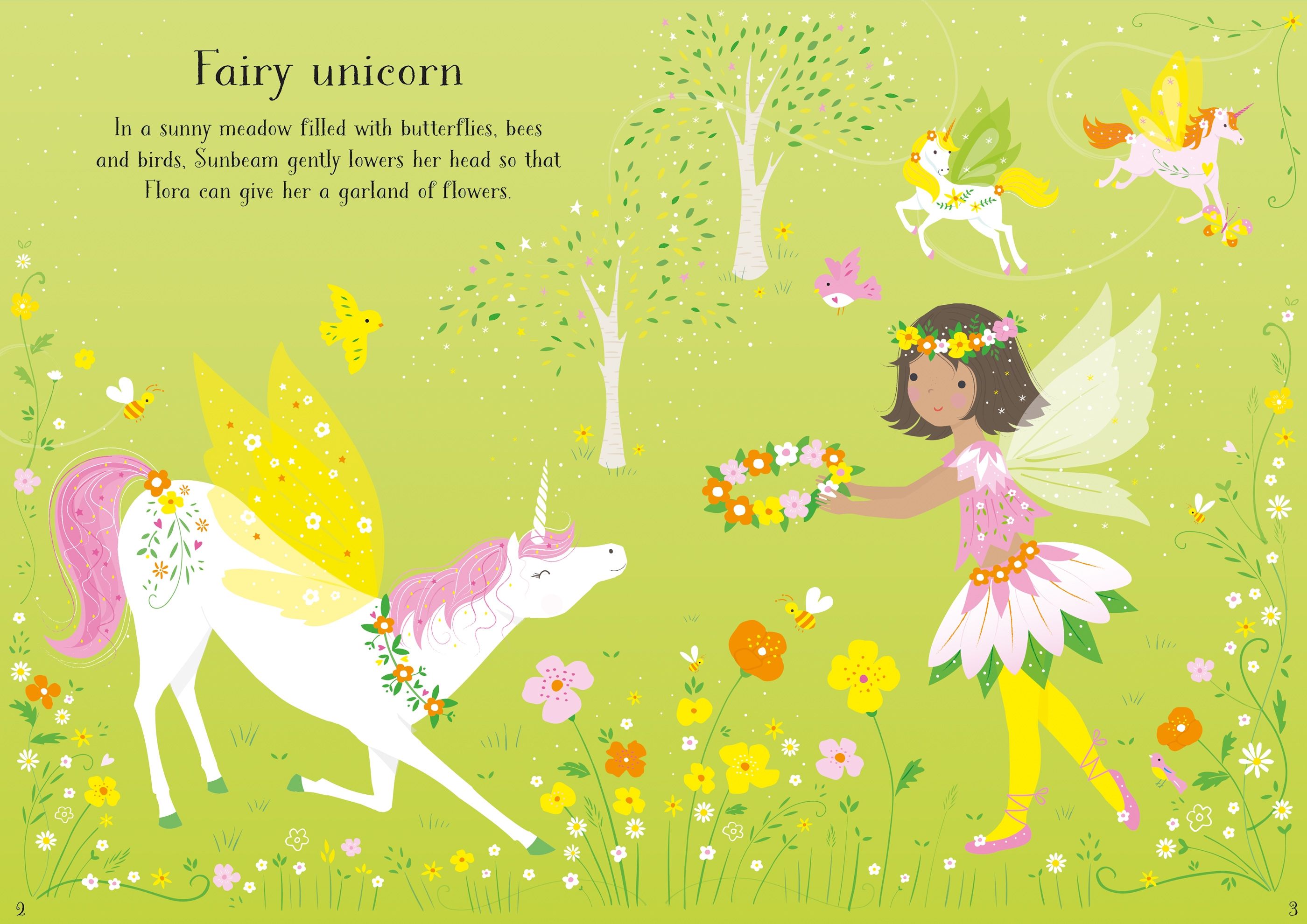 Usborne – Little Sticker Dolly Dressing Unicorns – Carte cu stickere pentru copii 4+ ani – carte pentru copii Usborne, preview pagini