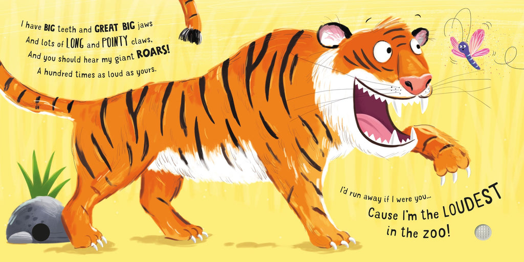 Usborne – Who's the Loudest in the Zoo? – Carte pentru copii 12+ luni – carte pentru copii Usborne, pagini interior ilustrate