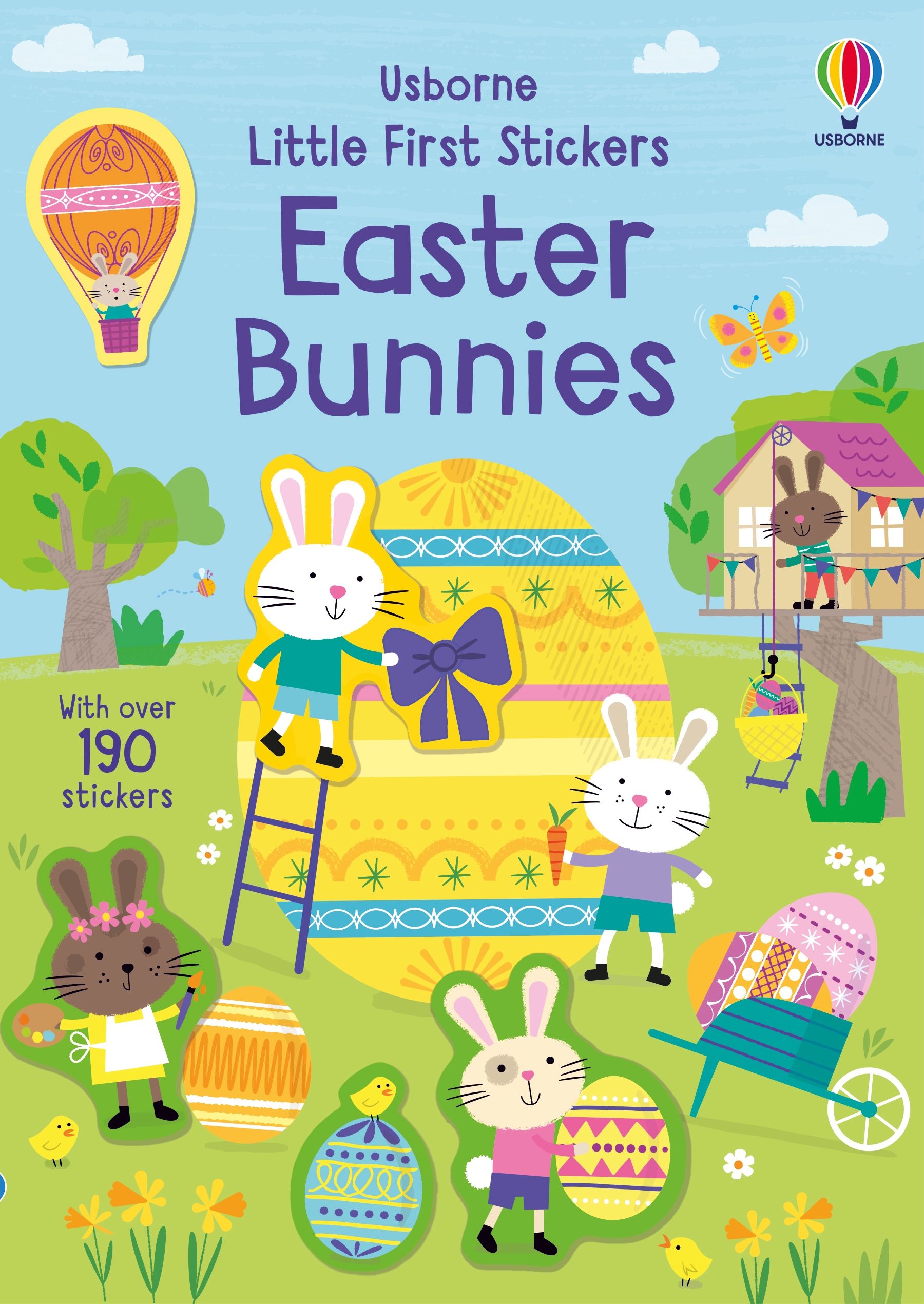 Usborne – Little First Sticker Book Easter Bunnies – Carte cu stickere pentru copii 3+ ani – carte pentru copii Usborne, copertă