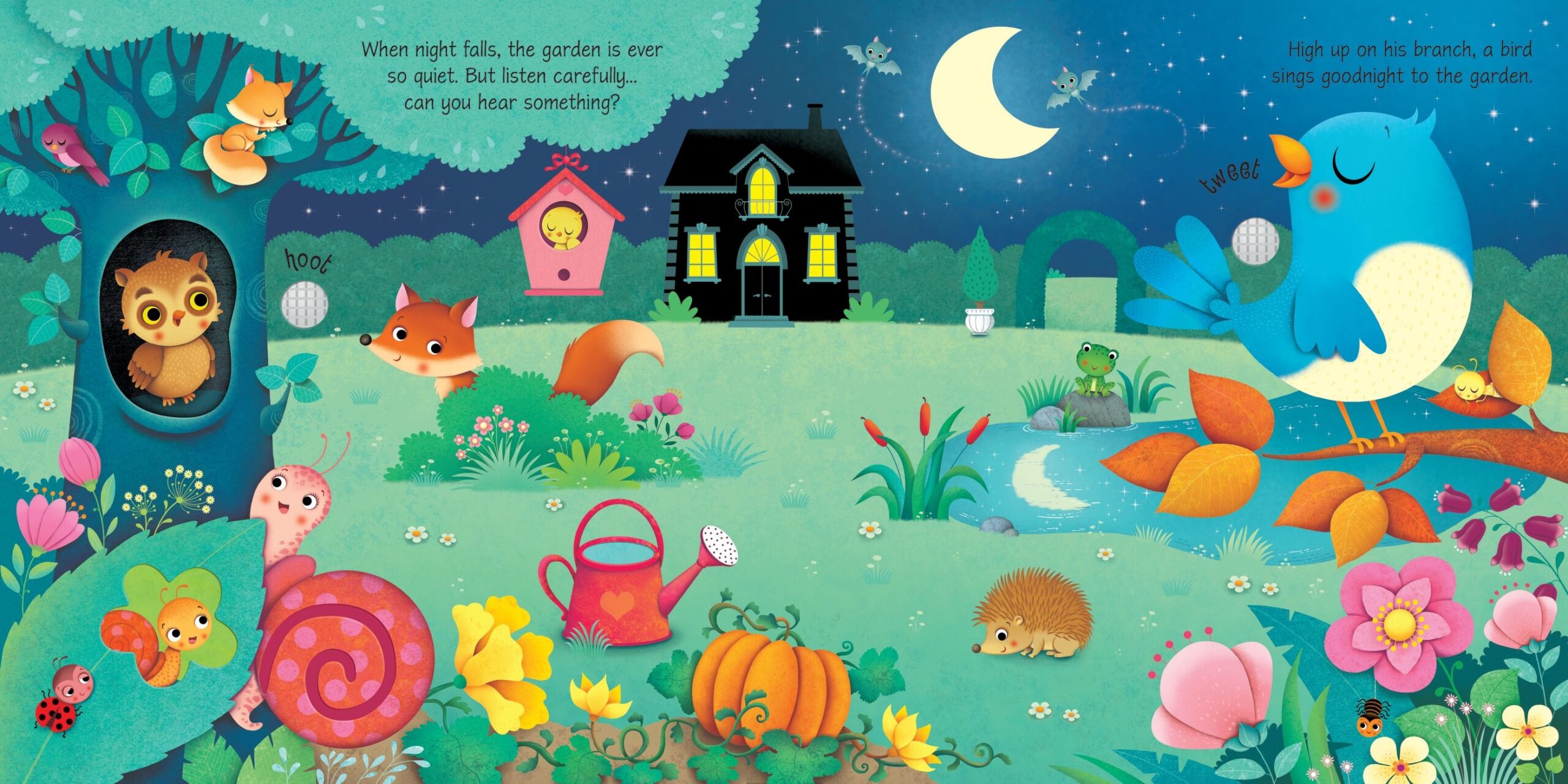 Usborne – Garden Sounds – Carte pentru copii 3+ ani – carte pentru copii Usborne, preview pagini