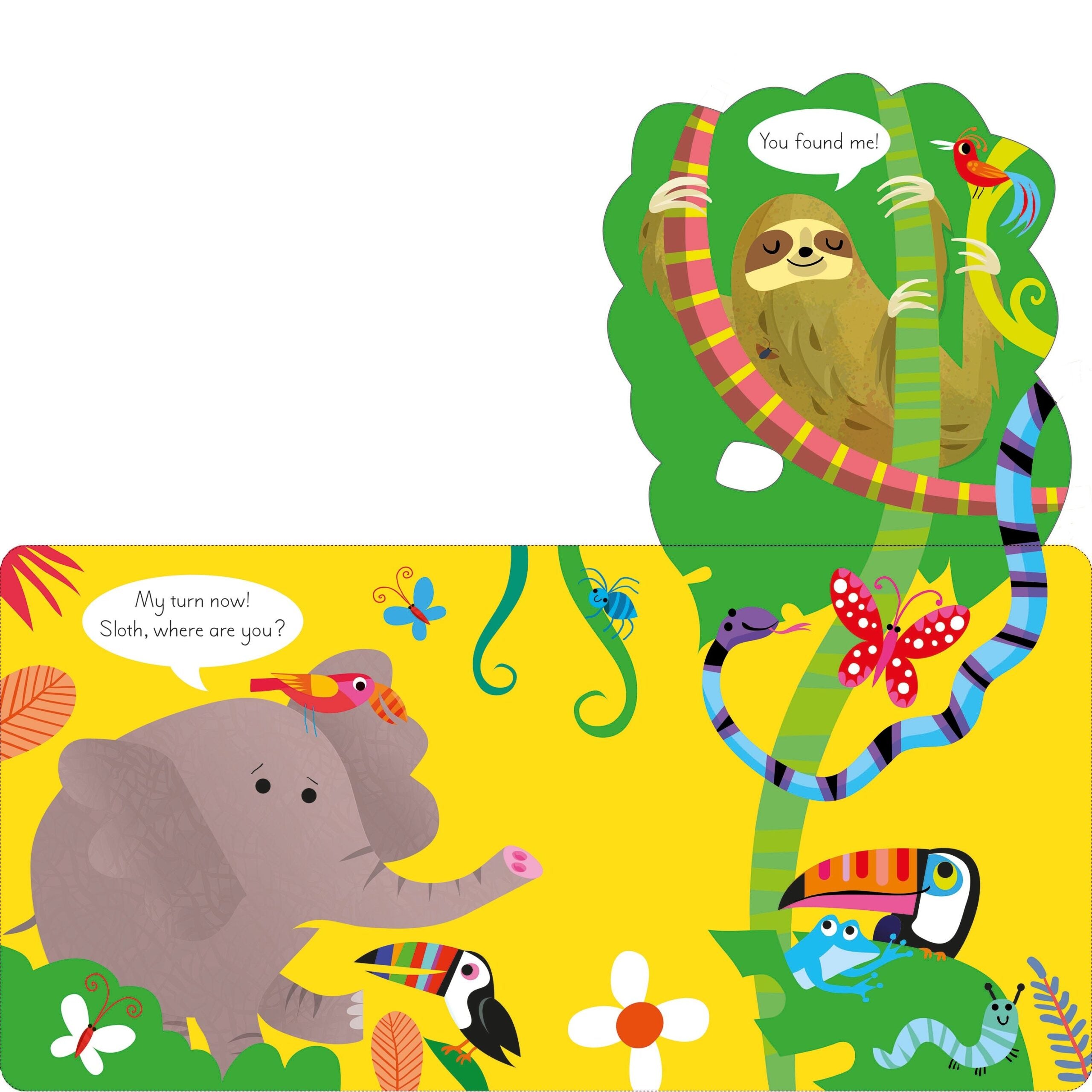 Usborne – Play Hide and Seek with Tiger – Carte pentru copii 12+ luni – carte pentru copii Usborne, preview pagini