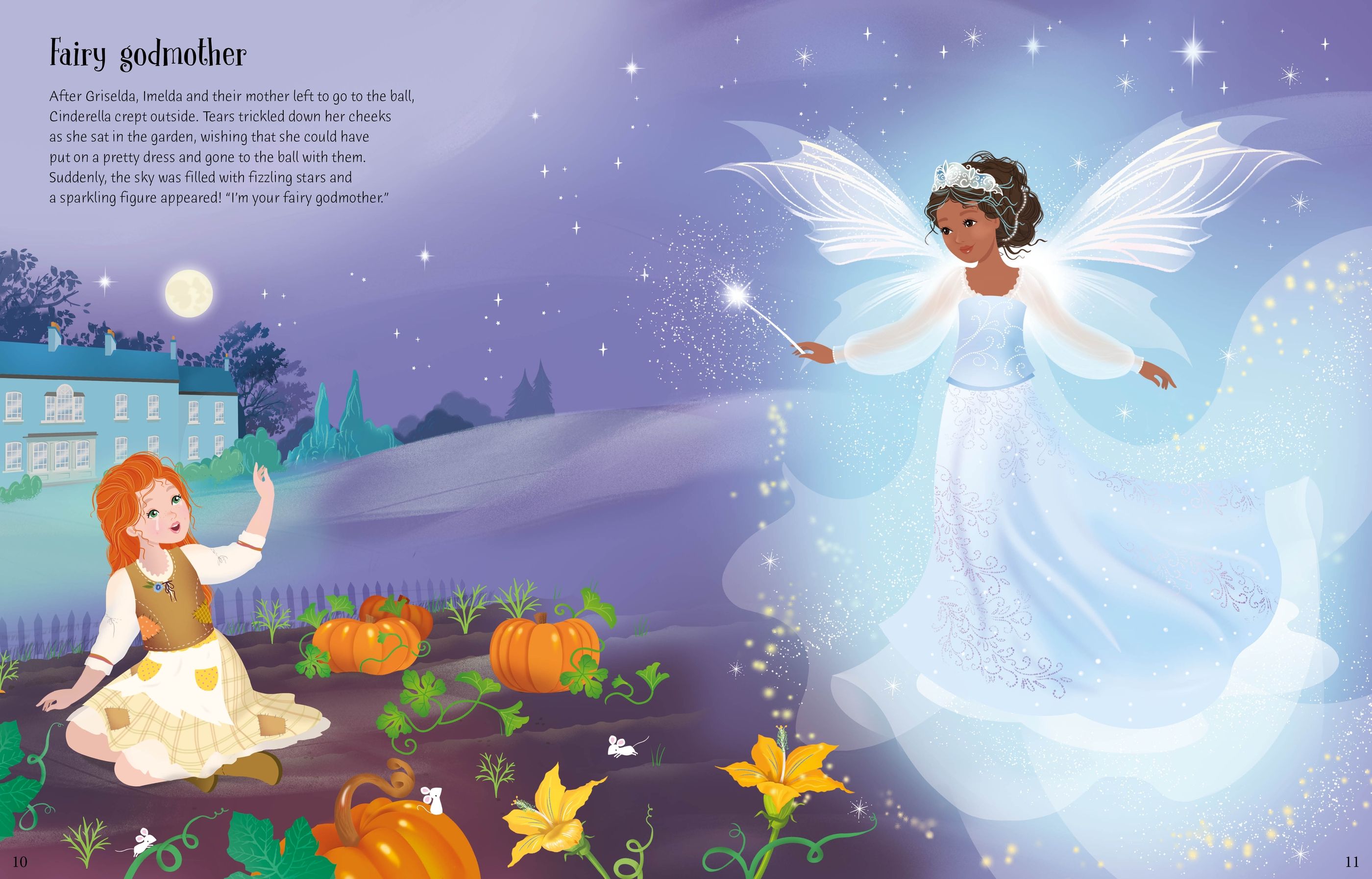 Usborne – Sticker Dolly Dressing Cinderella – Carte cu stickere pentru copii 5+ ani – carte pentru copii Usborne, preview pagini