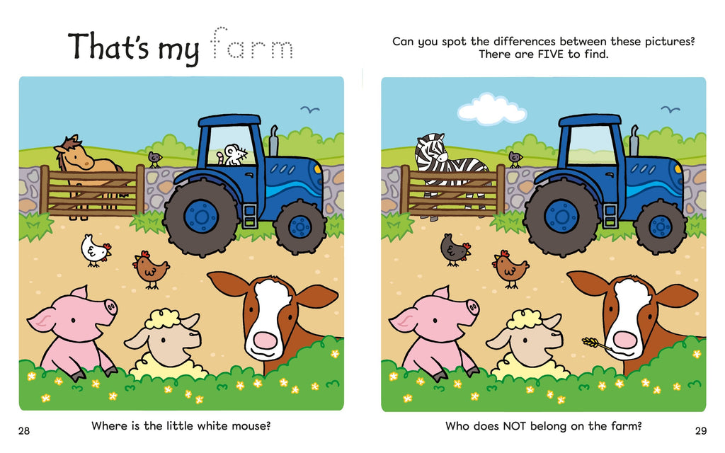 Usborne – That's not my... Farm Activity Book – Carte pentru copii 2+ ani – carte pentru copii Usborne, preview pagini