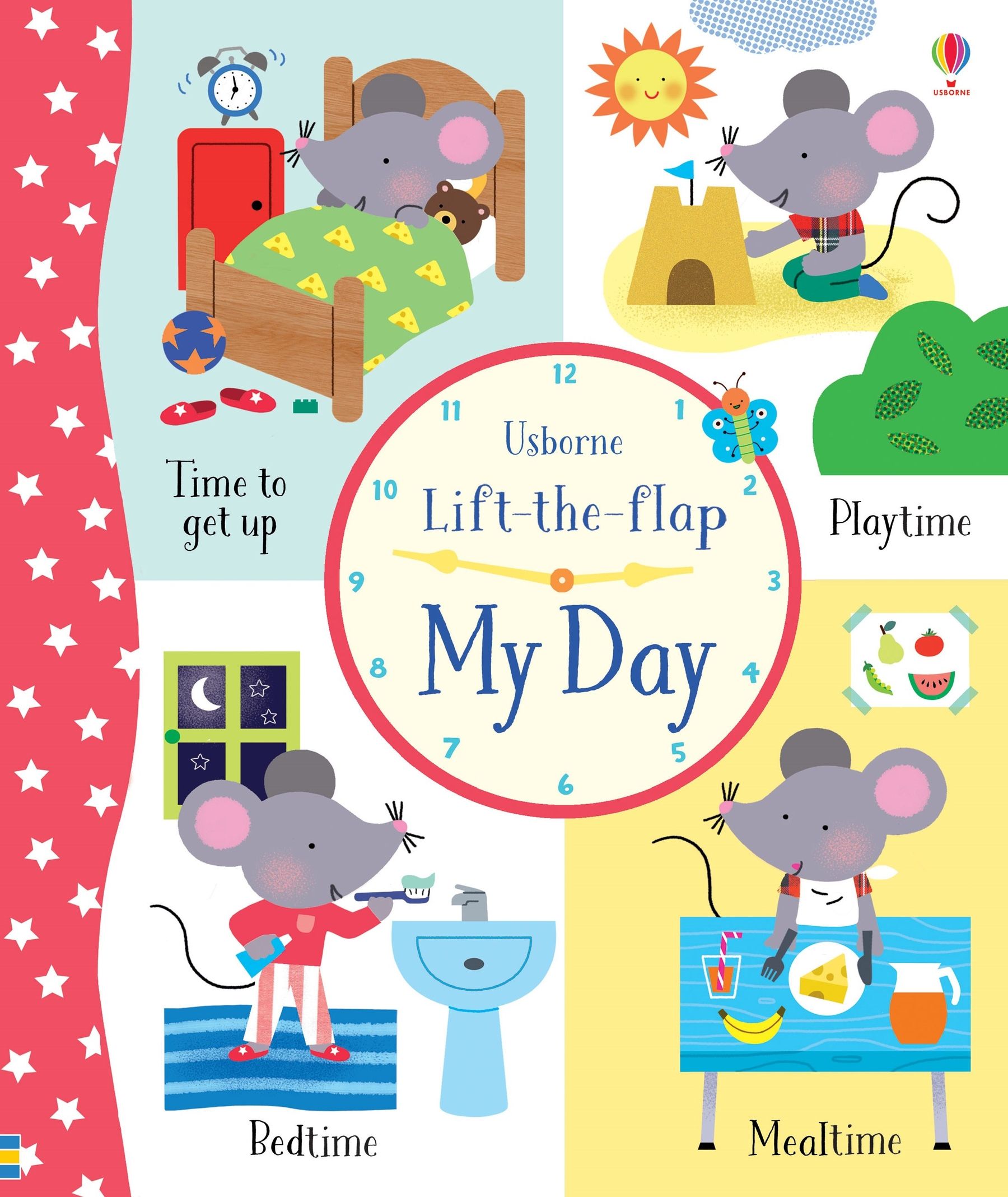 Usborne – Lift-the-Flap My Day – Carte cu clapete pentru copii 3+ ani – carte pentru copii Usborne, copertă