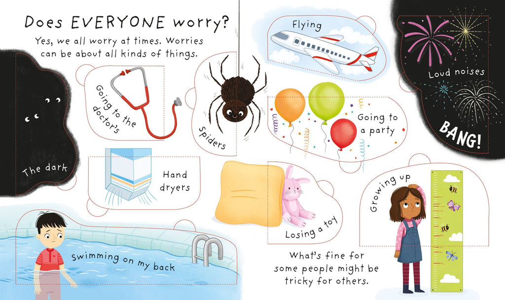 Usborne – Very First Questions and Answers: Why do I (sometimes) worry? – Carte cu clapete pentru copii 3+ ani – carte pentru copii Usborne, pagini interior ilustrate