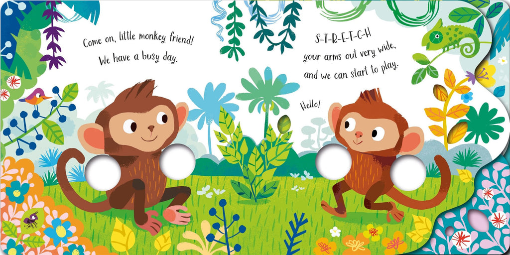 Usborne – Fingerwiggly Monkeys – Carte pentru copii 10+ luni – carte pentru copii Usborne, pagini interior ilustrate