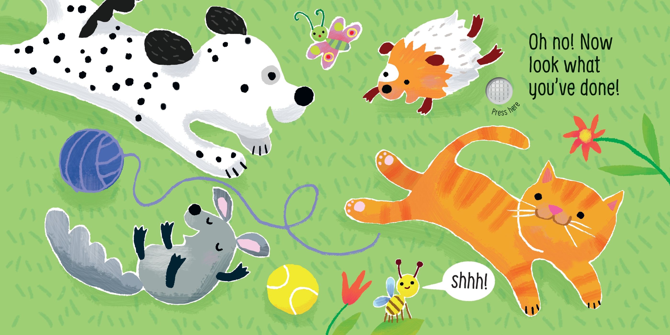 Usborne – Don't Tickle the Puppy! – Carte cu sunete pentru copii 6+ luni – carte pentru copii Usborne, preview pagini