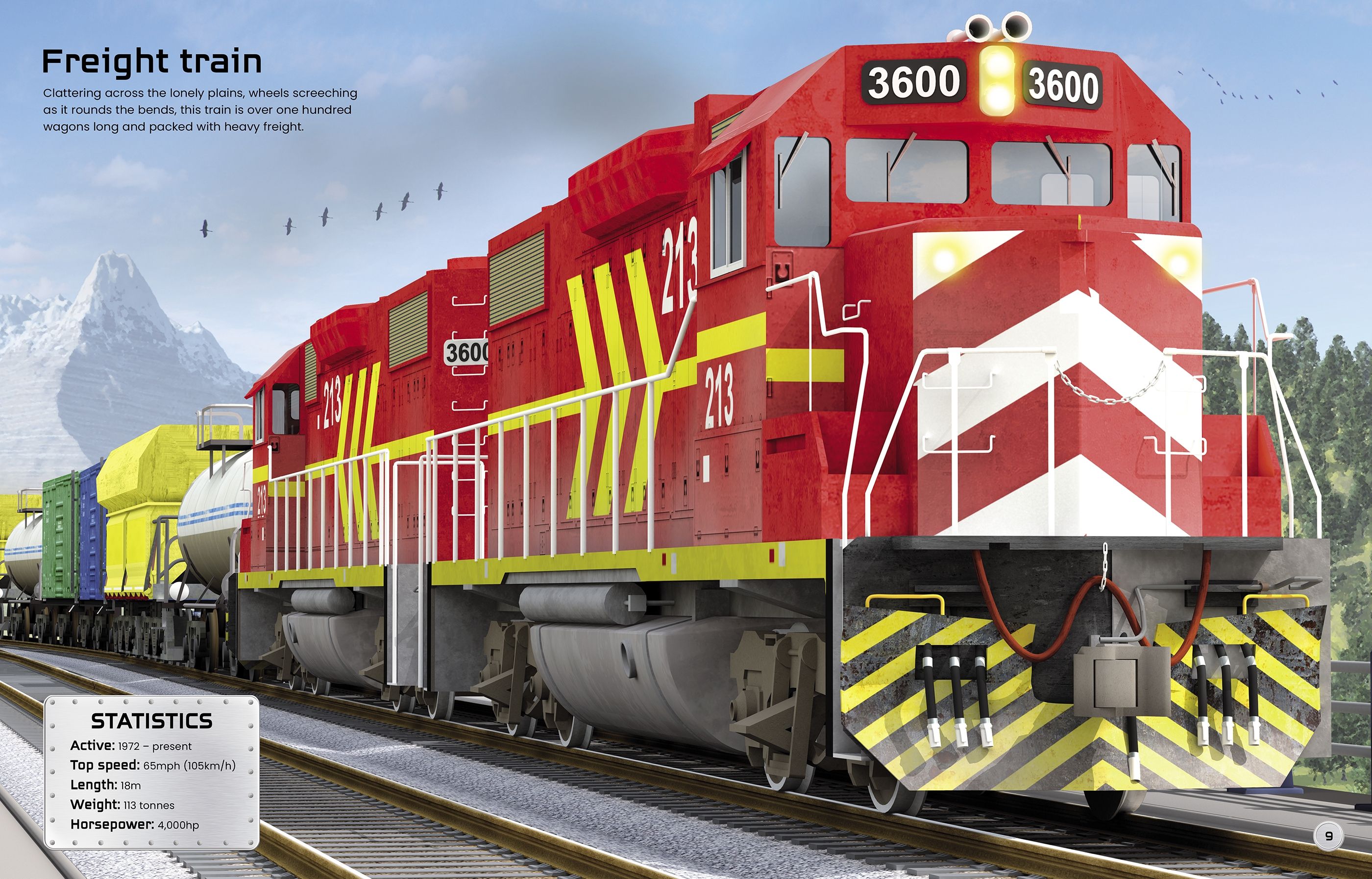 Usborne – Build Your Own Trains Sticker Book – Carte cu stickere pentru copii 5+ ani – carte pentru copii Usborne, preview pagini