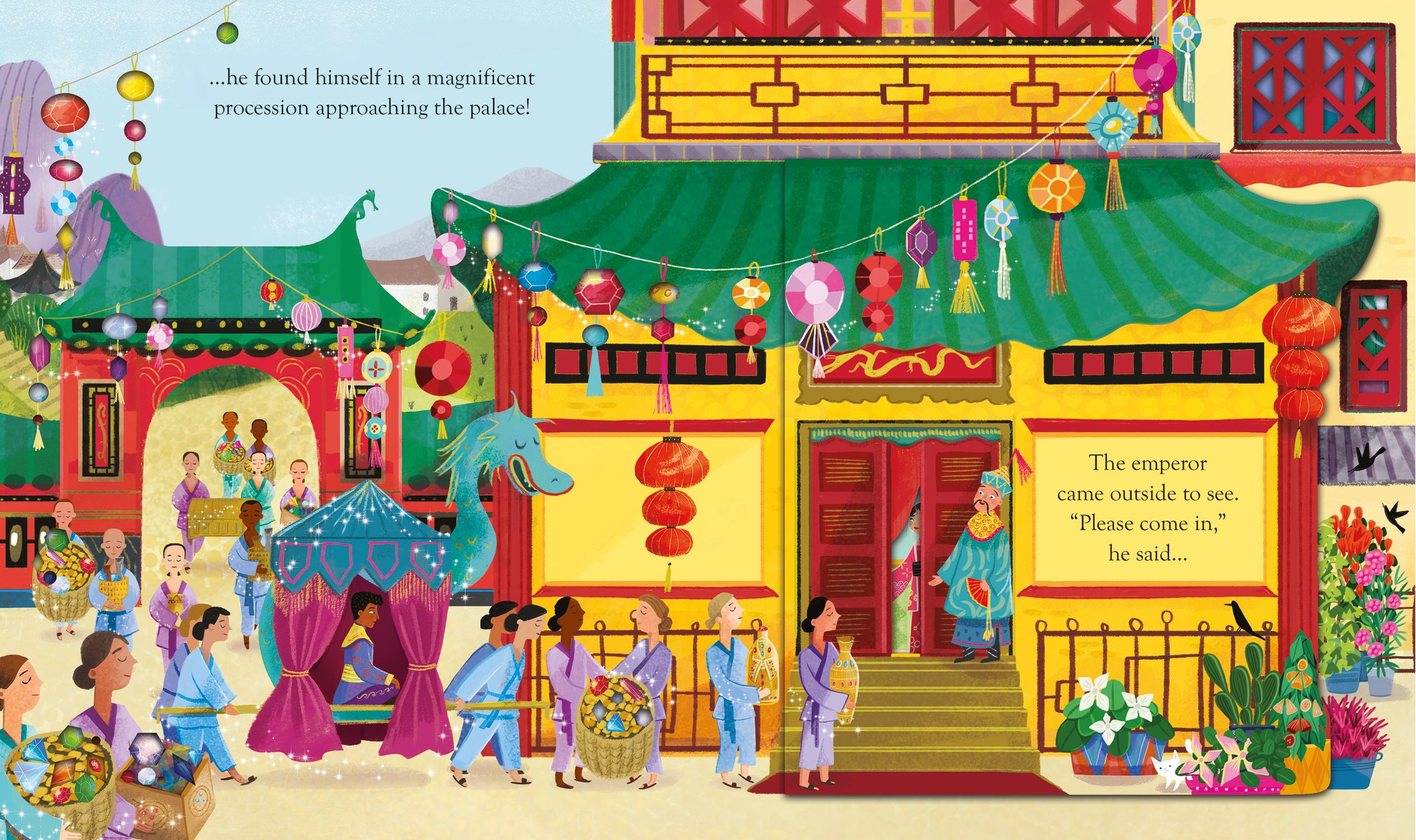 Usborne – Peep Inside a Fairy Tale Aladdin – Carte cu clapete pentru copii 3+ ani – carte pentru copii Usborne, preview pagini