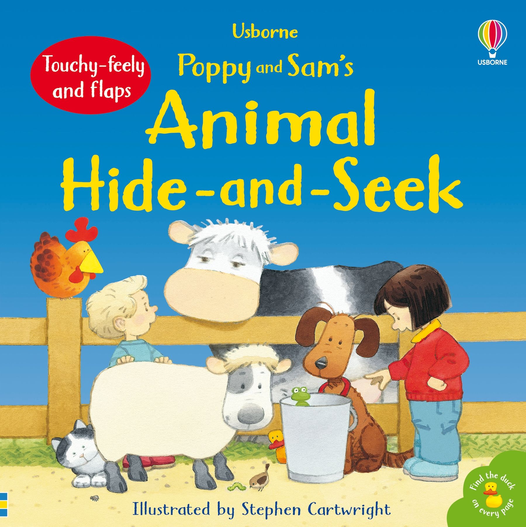 Usborne – Poppy and Sam's Animal Hide-and-Seek – Carte pentru copii 12+ luni – carte pentru copii Usborne, copertă