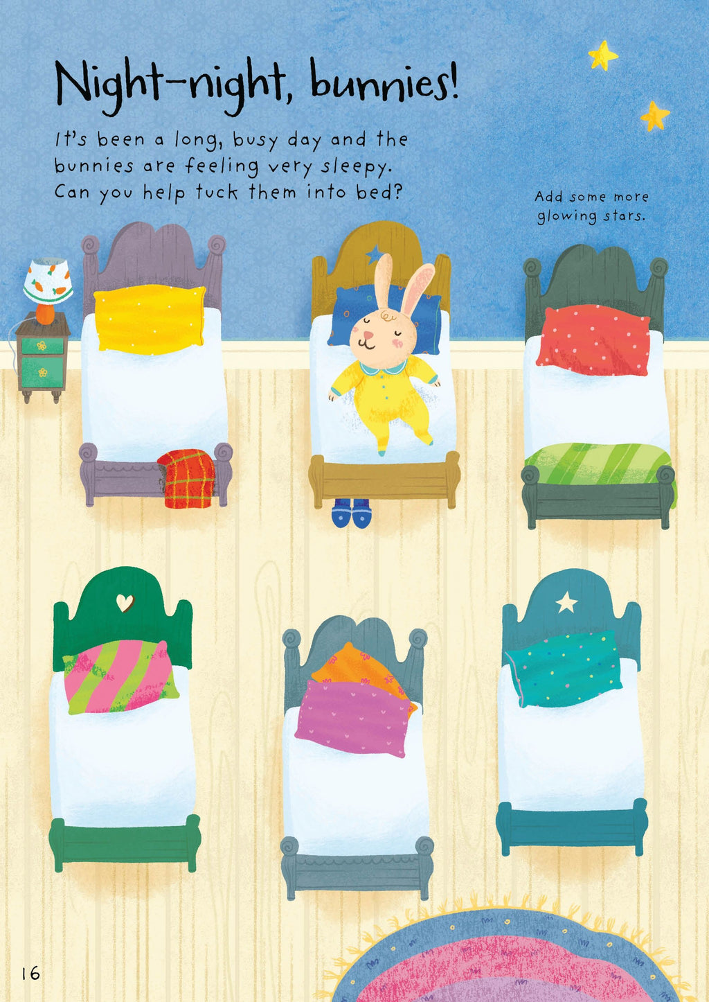 Usborne – Little First Stickers Bunnies – Carte cu stickere pentru copii 3+ ani – carte pentru copii Usborne, preview pagini