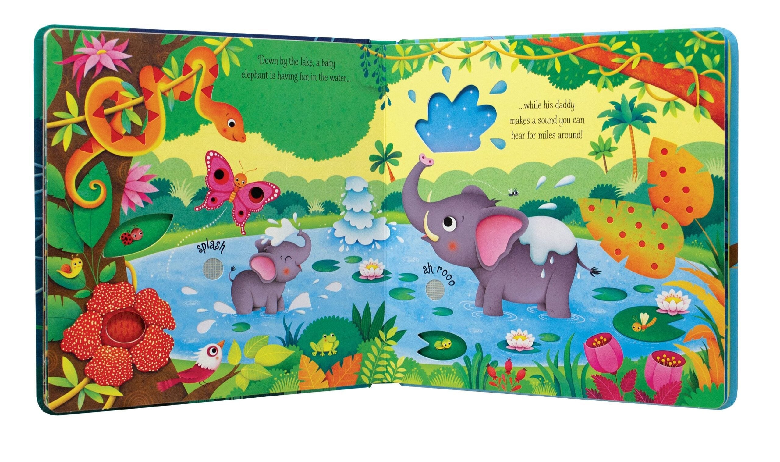 Usborne – Jungle Sounds – Carte cu sunete pentru copii 3+ ani – carte pentru copii Usborne, preview pagini