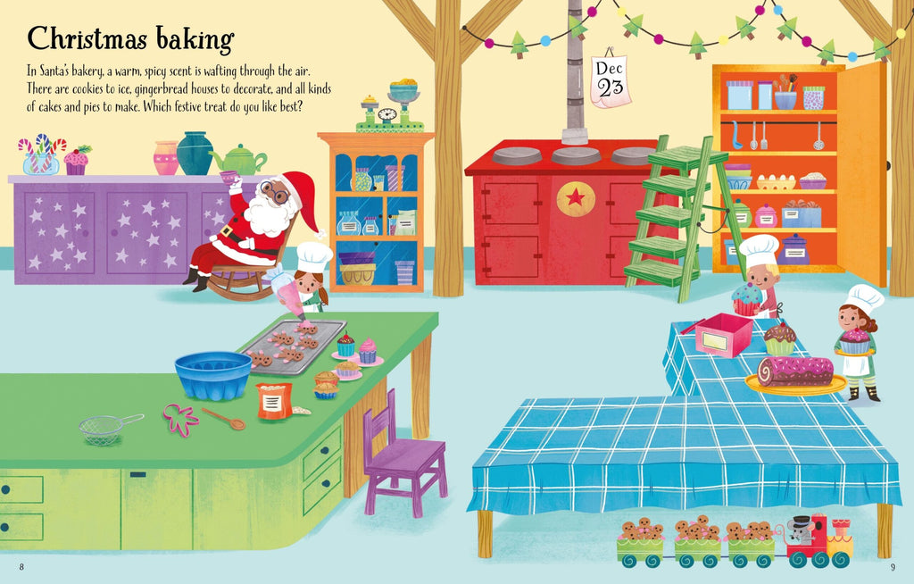 Usborne – First Sticker Book Christmas – Carte cu stickere pentru copii 3+ ani – carte pentru copii Usborne, preview pagini