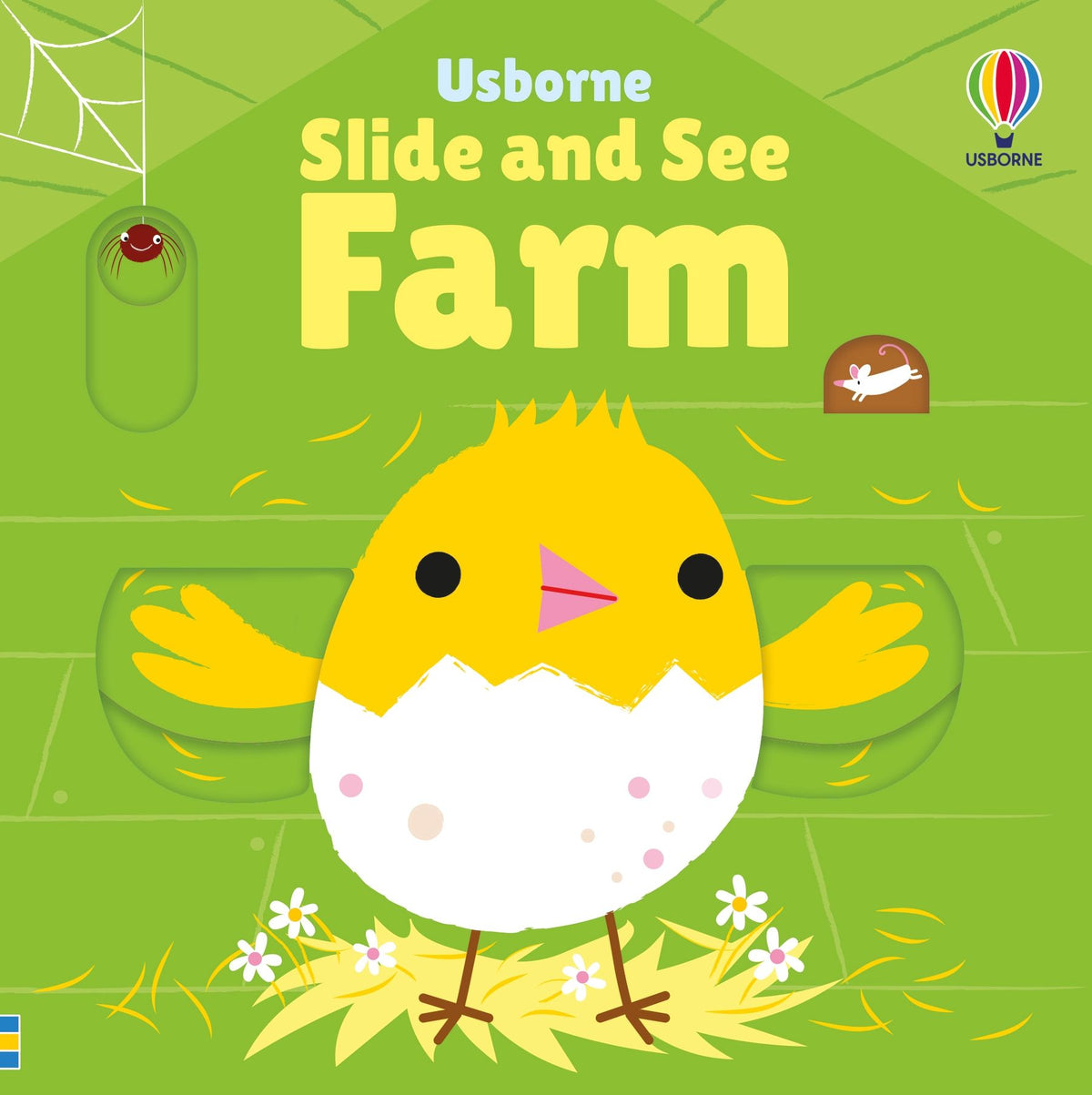 Slide and See Farm – Carte pentru copii 6+ luni, Usborne