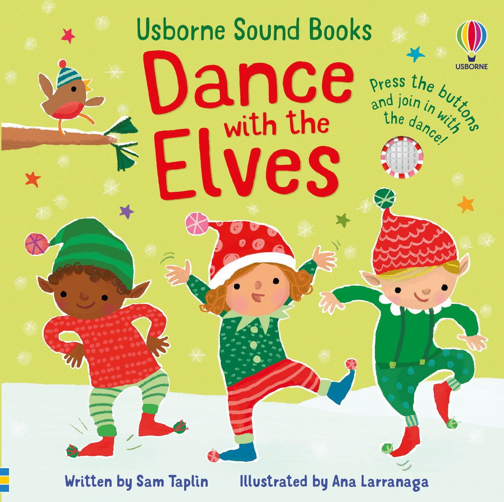 Usborne – Dance with the Elves – Carte cu sunete pentru copii 12+ luni – carte pentru copii Usborne, copertă