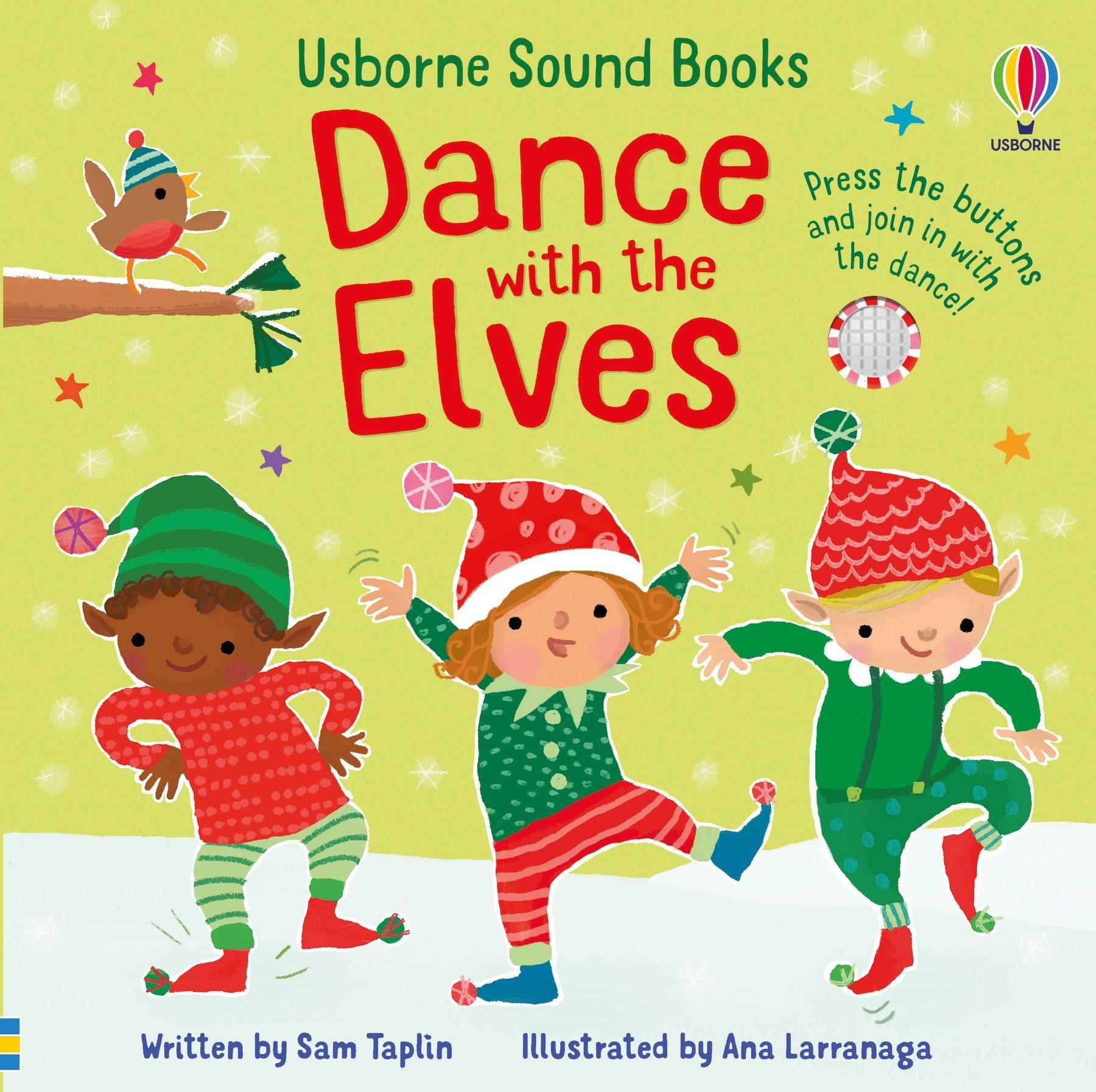 Usborne – Dance with the Elves – Carte cu sunete pentru copii 12+ luni – carte pentru copii Usborne, copertă